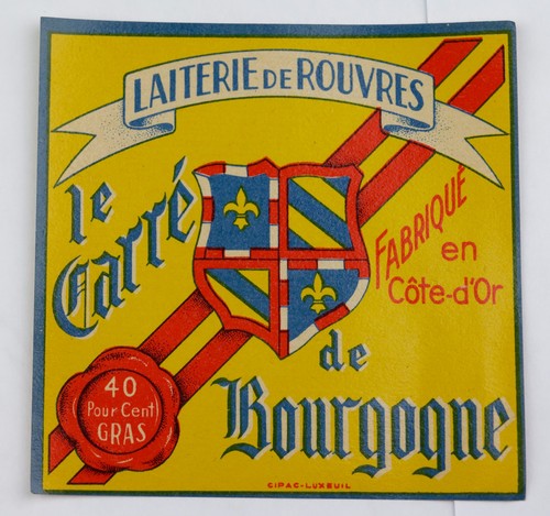 Etiquette ancienne fromage - etiquette,
