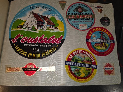 Ancienne etiquette fromage - etiquette,