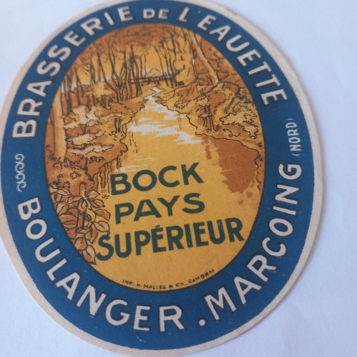 Ancienne étiquette brie de - brie,