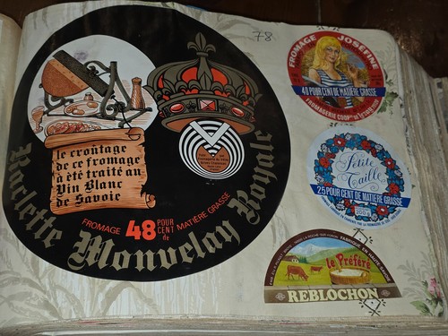 Ancienne etiquette fromage - etiquette,