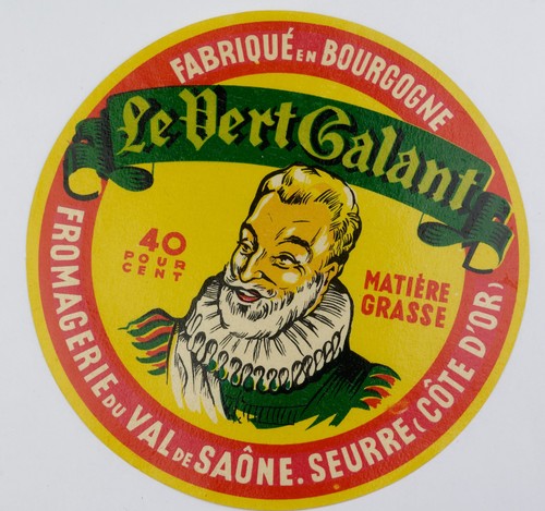 Etiquette ancienne fromage - etiquette, de